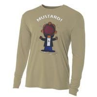 Funny Mustard Lamar Tv Off Parody Cooling Performance Long Sleeve Crew