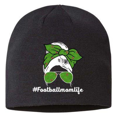 Football Mom Life Sustainable Beanie