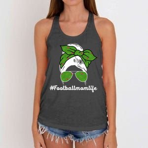 Football Mom Life Women's Knotted Racerback Tank