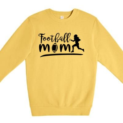 Football Mom Line Tackle American Football Gift Premium Crewneck Sweatshirt