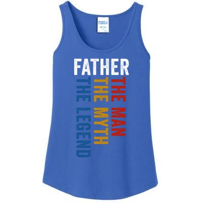 Father Myth Legend Funny Dad Father´s Day Daddy Gift Ladies Essential Tank