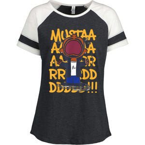 Funny Mustard Lamar Tv Off Parody Cool Hip Hop Music Graphic Enza Ladies Jersey Colorblock Tee