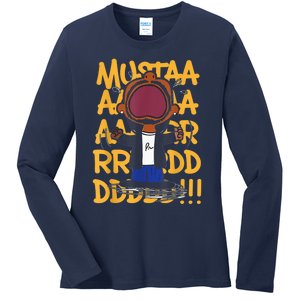 Funny Mustard Lamar Tv Off Parody Cool Hip Hop Music Graphic Ladies Long Sleeve Shirt