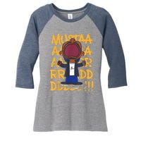 Funny Mustard Lamar Tv Off Parody Cool Hip Hop Music Graphic Women's Tri-Blend 3/4-Sleeve Raglan Shirt