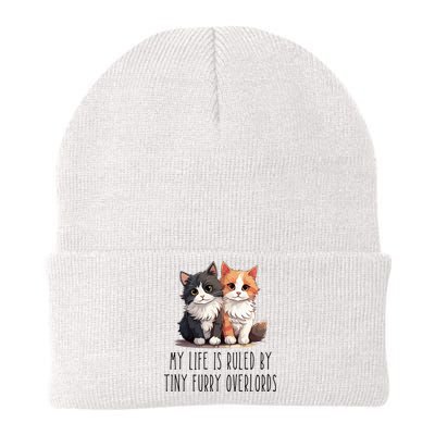 Funny My Life Is Ruled By Tiny Furry Overlords Knit Cap Winter Beanie