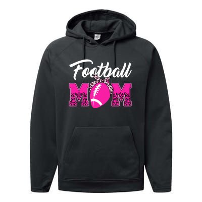 Football Mom Leopard Cute Performance Fleece Hoodie