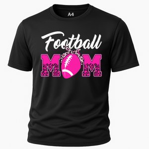 Football Mom Leopard Cute Cooling Performance Crew T-Shirt