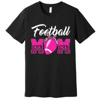 Football Mom Leopard Cute Premium T-Shirt