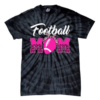 Football Mom Leopard Cute Tie-Dye T-Shirt