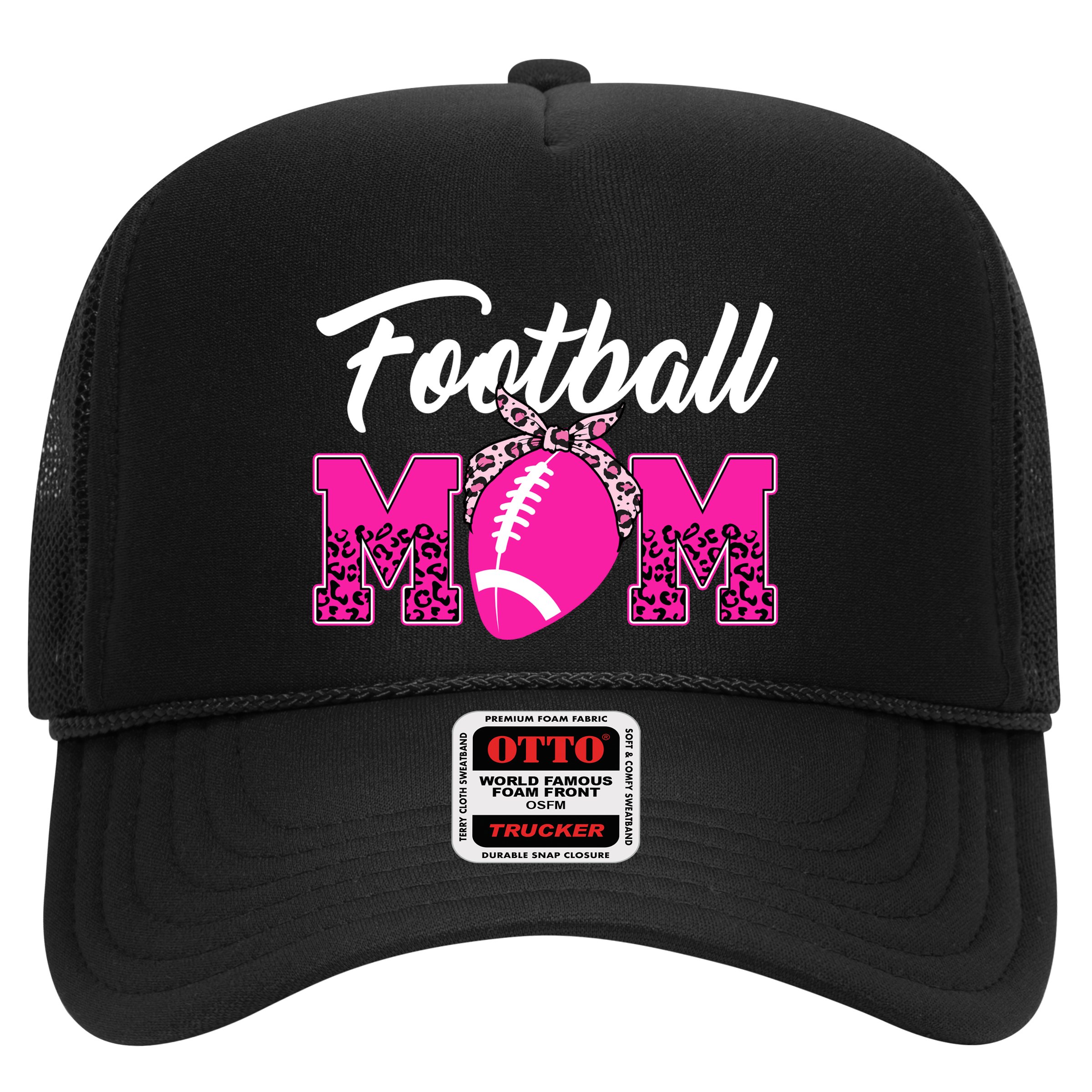 Football Mom Leopard Cute Hat