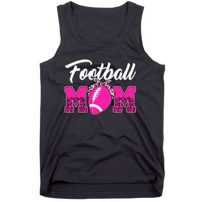 Football Mom Leopard Cute Tank Top