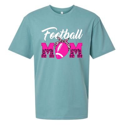 Football Mom Leopard Cute Sueded Cloud Jersey T-Shirt