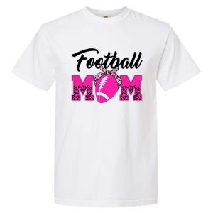 Football Mom Leopard Cute Garment-Dyed Heavyweight T-Shirt