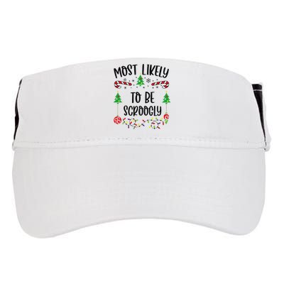 Funny Most Likely To Be Scroogly Funny Christmas Family Matching Cute Christma Adult Drive Performance Visor