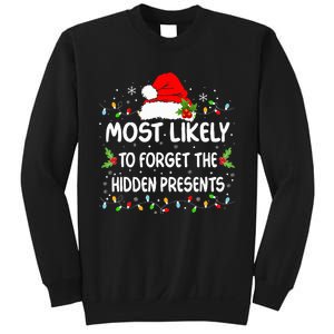 Funny Most Likely To Forget The Hidden Presents Christmas Sweatshirt