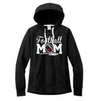 Football Mom Leopard Football Love Football Player Women's Fleece Hoodie