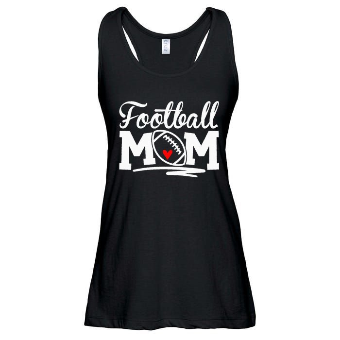 Football Mom Leopard Football Love Football Player Ladies Essential Flowy Tank