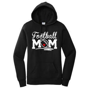 Football Mom Leopard Football Love Football Player Women's Pullover Hoodie