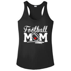 Football Mom Leopard Football Love Football Player Ladies PosiCharge Competitor Racerback Tank