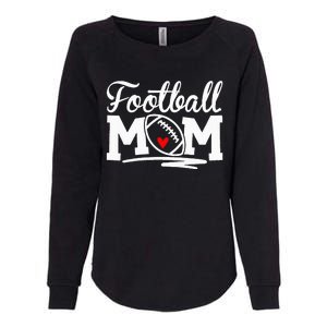 Football Mom Leopard Football Love Football Player Womens California Wash Sweatshirt