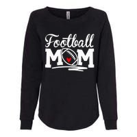 Football Mom Leopard Football Love Football Player Womens California Wash Sweatshirt