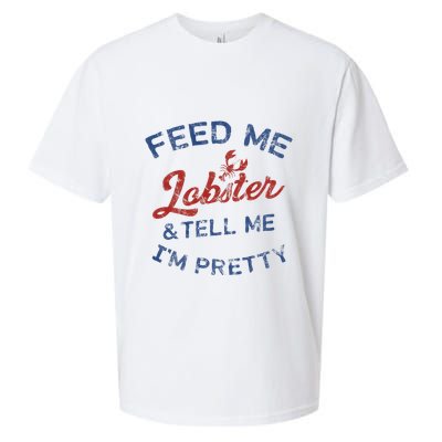 Feed Me Lobster And Tell Me Im Pretty Maine Vibes Sueded Cloud Jersey T-Shirt