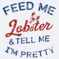 Feed Me Lobster And Tell Me Im Pretty Maine Vibes Sueded Cloud Jersey T-Shirt