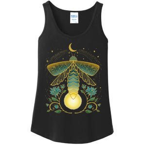 Firefly Magical Lunar Mystical Design For Nature Lovers Ladies Essential Tank