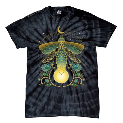 Firefly Magical Lunar Mystical Design For Nature Lovers Tie-Dye T-Shirt