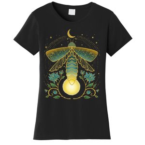 Firefly Magical Lunar Mystical Design For Nature Lovers Women's T-Shirt