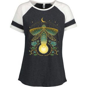 Firefly Magical Lunar Mystical Design For Nature Lovers Enza Ladies Jersey Colorblock Tee