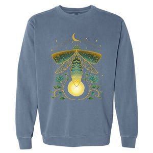 Firefly Magical Lunar Mystical Design For Nature Lovers Garment-Dyed Sweatshirt