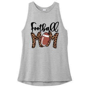 Football Mom Leopard American Football Mothers Day Mom Mama Great Gift Ladies PosiCharge Tri-Blend Wicking Tank