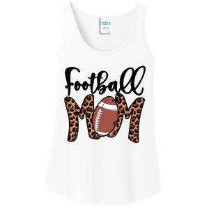 Football Mom Leopard American Football Mothers Day Mom Mama Great Gift Ladies Essential Tank