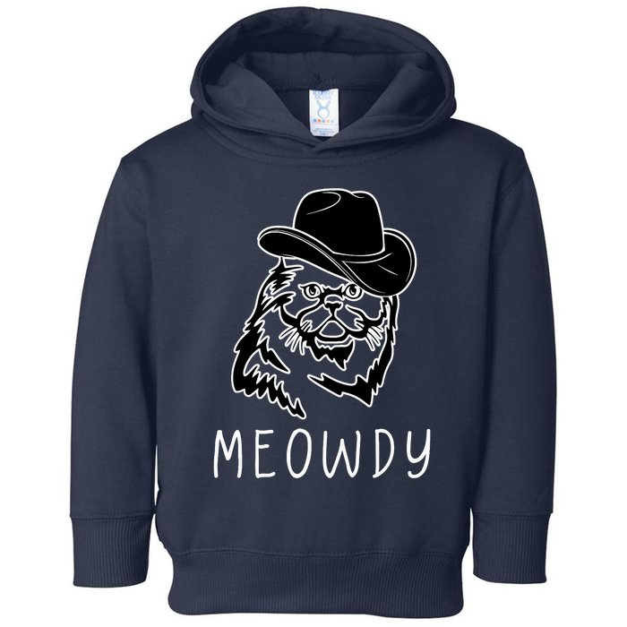 Funny Meowdy Meow & Howdy Mashup Country Music Cat Meme Fun Toddler Hoodie