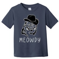 Funny Meowdy Meow & Howdy Mashup Country Music Cat Meme Fun Toddler T-Shirt