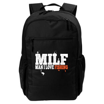 Funny MILF Man I Love Fishing Vintage Milf Fishing Shirt Fishing Lover Backpack