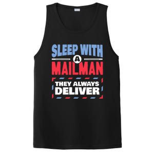 Funny Mailman Mail Carrier Joke They Always Deliver Postman PosiCharge Competitor Tank