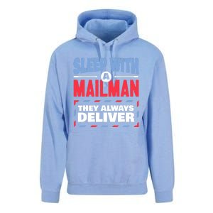 Funny Mailman Mail Carrier Joke They Always Deliver Postman Unisex Surf Hoodie