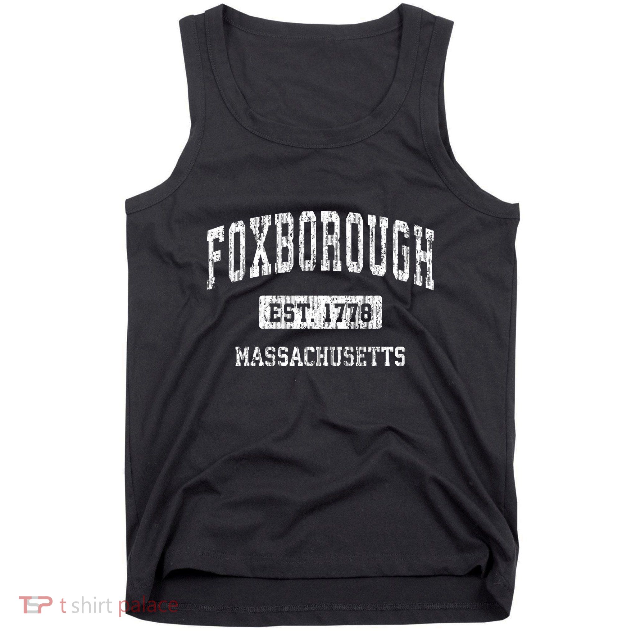 Foxborough Massachusetts Ma Vintage Sports Established Tank Top