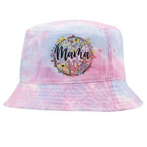 Floral Mama Mom Flower Family Tie-Dyed Bucket Hat