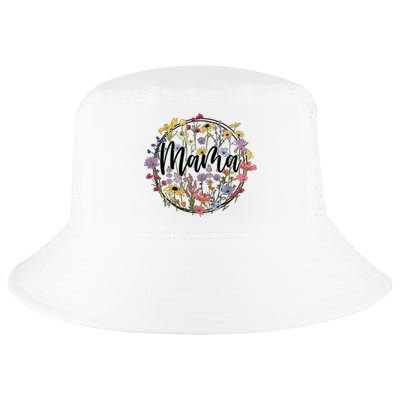 Floral Mama Mom Flower Family Cool Comfort Performance Bucket Hat