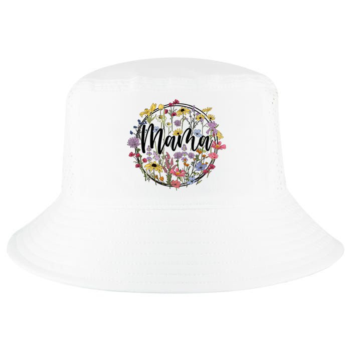 Floral Mama Mom Flower Family Cool Comfort Performance Bucket Hat