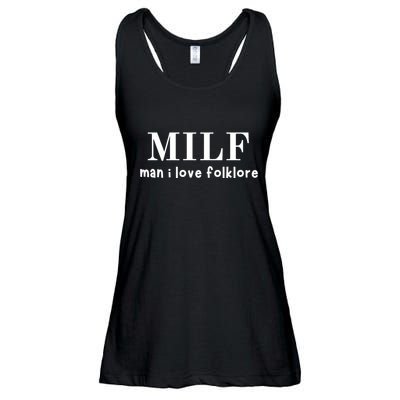 Funny Milf Man I Love Folklore Ladies Essential Flowy Tank