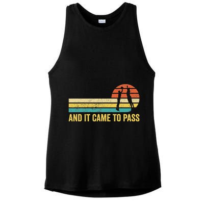 Funny Mormon Missionary Lds Basketball And It Came To Pass Ladies PosiCharge Tri-Blend Wicking Tank