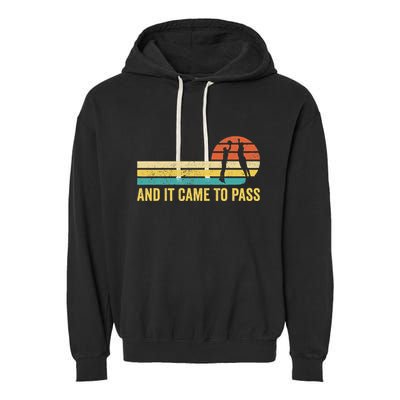 Funny Mormon Missionary Lds Basketball And It Came To Pass Garment-Dyed Fleece Hoodie