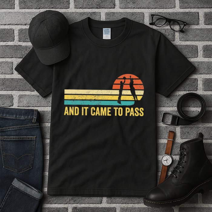 Funny Mormon Missionary Lds Basketball And It Came To Pass Tall T-Shirt