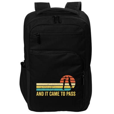 Funny Mormon Missionary Lds Basketball And It Came To Pass Impact Tech Backpack