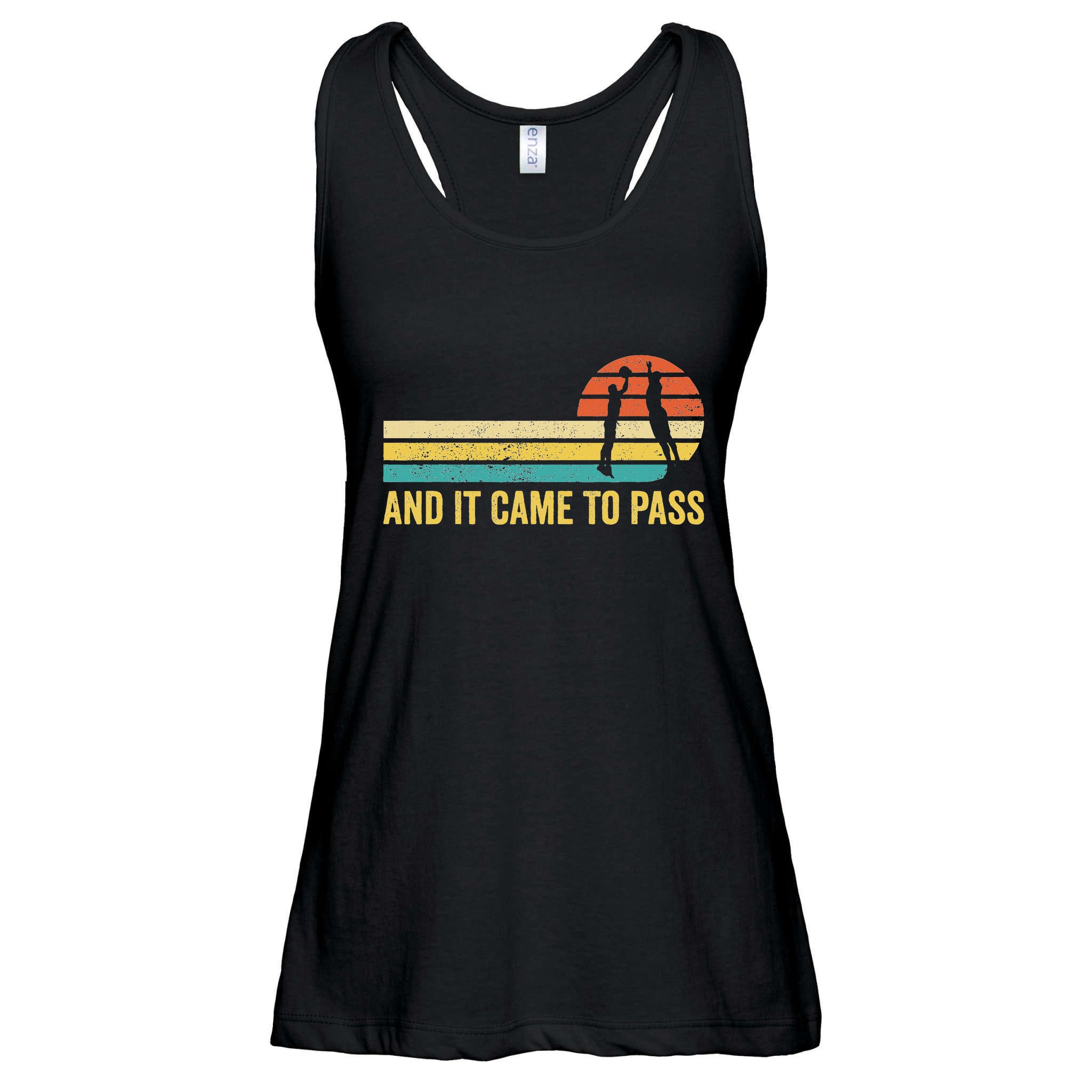 Funny Mormon Missionary Lds Basketball And It Came To Pass Ladies Essential Flowy Tank