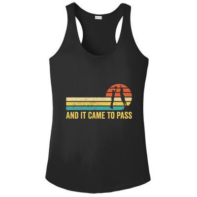Funny Mormon Missionary Lds Basketball And It Came To Pass Ladies PosiCharge Competitor Racerback Tank